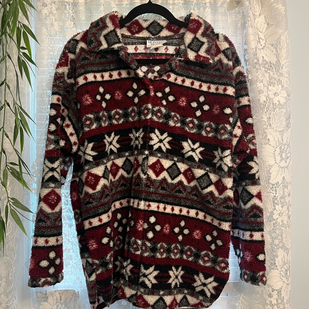 VINTAGE 90s Fuzzy Jacket